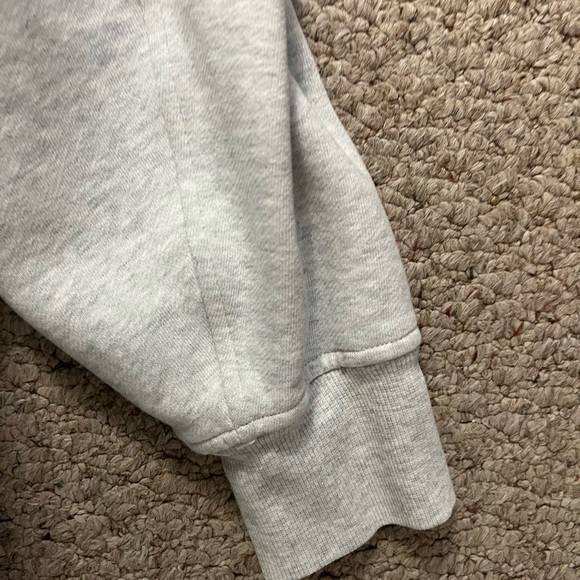 Lululemon women's oversized quarter zip cropped scuba hoodie - Picture 3 of 9